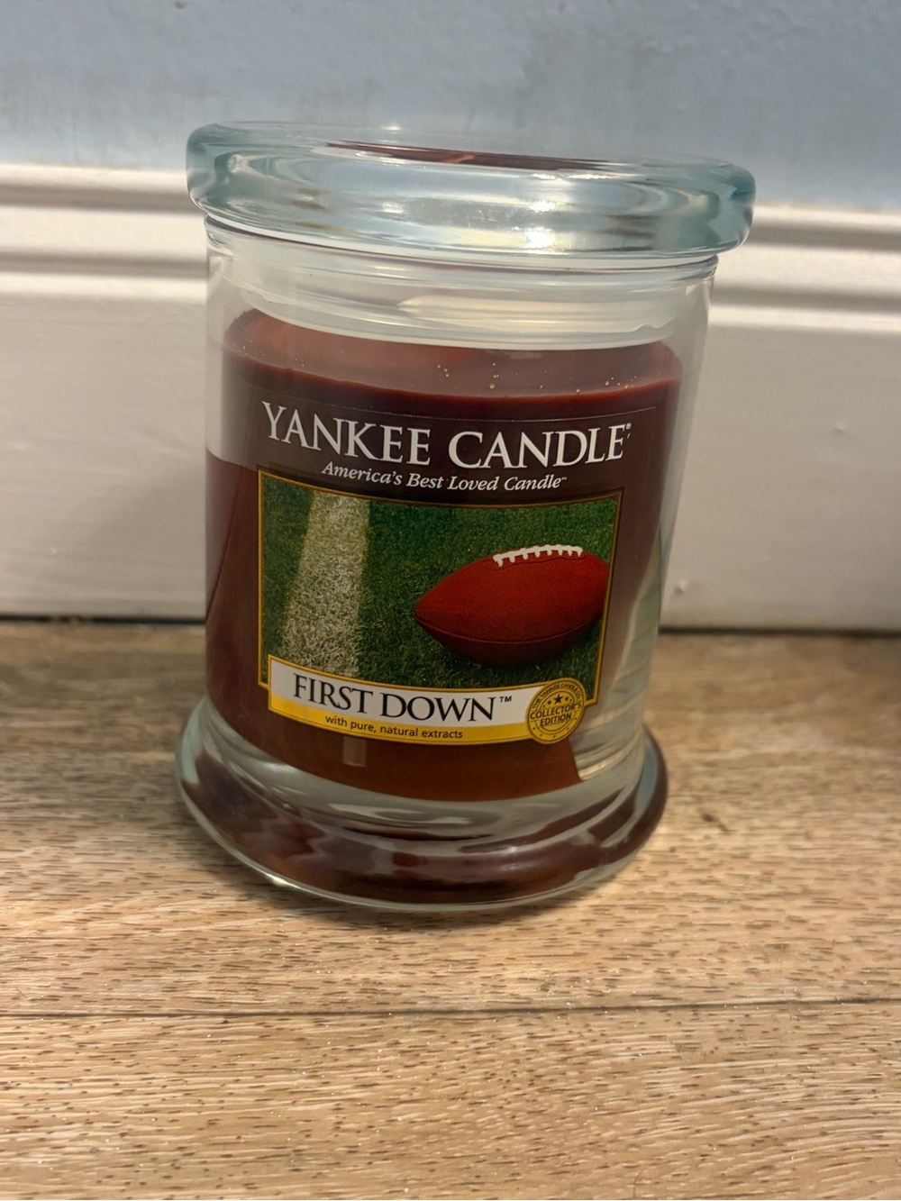 RARE Collectible Yankee Candle First Down Candle 8 oz Brand New